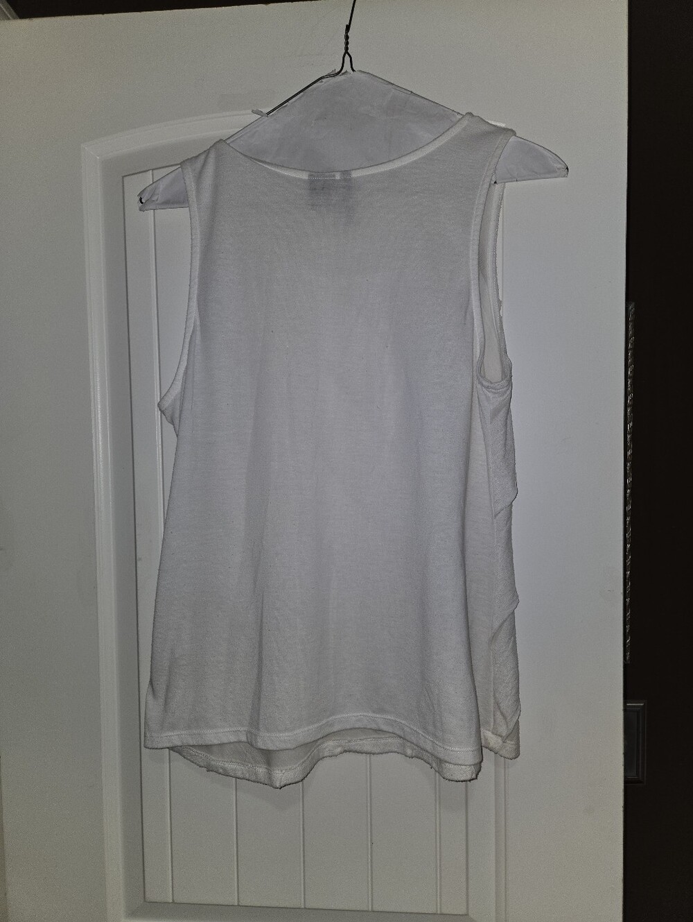 new directions White Ruffled Diagonal Tank Top - Picture 2 of 3